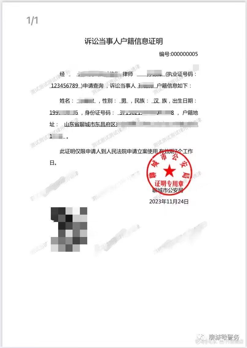 律师点点手机就能查询户籍信息，聊城微警务线上教程来了齐鲁晚报·齐鲁壹点-图7