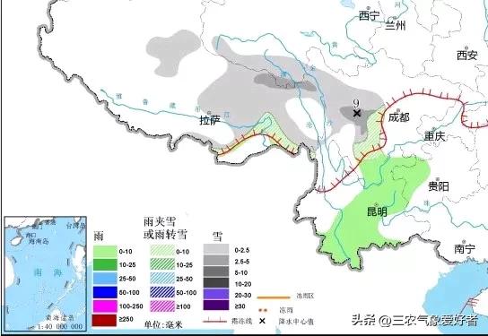 寒潮扩大袭击，暴雪降雨覆盖区域已确定，明日11月26~1号天气预报  -图10