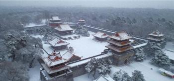 今冬沈阳初雪 北陵公园美如画  -图1